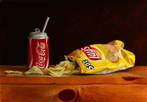 Coca Cola And Lays Potato Chips